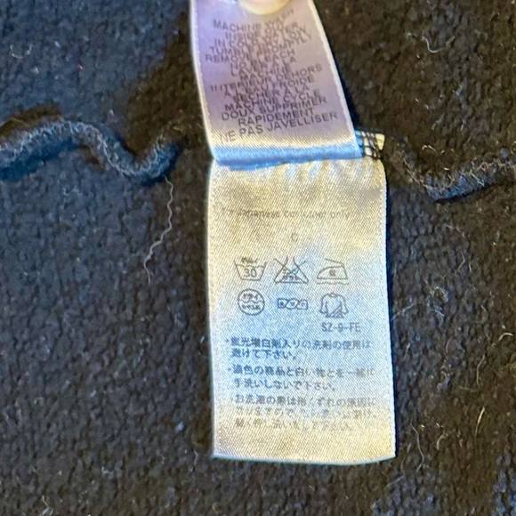 Frank & Eileen Tee Lab Asymmetrical Zip Up Moto Sweatshirt Black Cropped XS - Picture 10 of 10